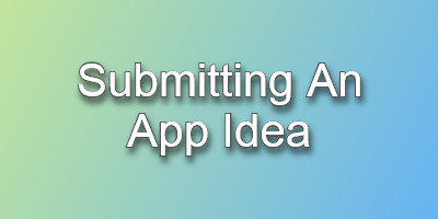 Submitting an App Idea